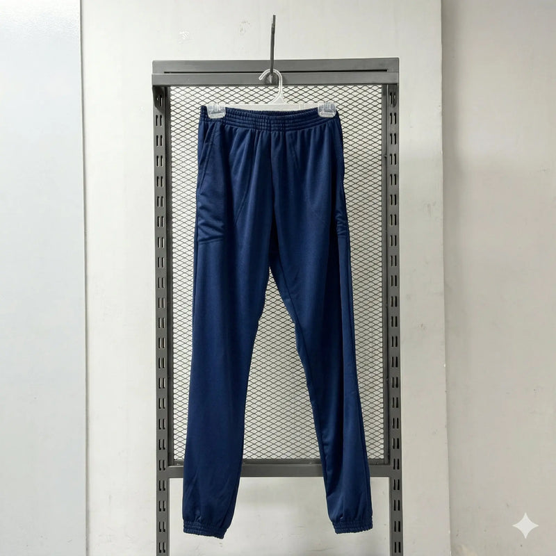 Calça Moletinho Felpado Jogger com Punho | Elástico Largo Confortável | Preto e Marinho |
