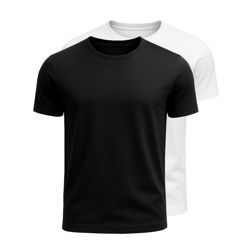 Kit 2 Camisetas Algodão Egípcio