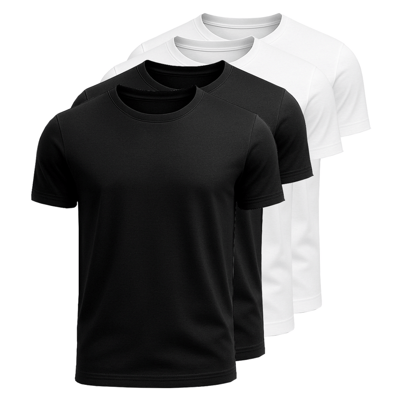 Kit 4 Camisetas Algodão Egípcio Marenzzo