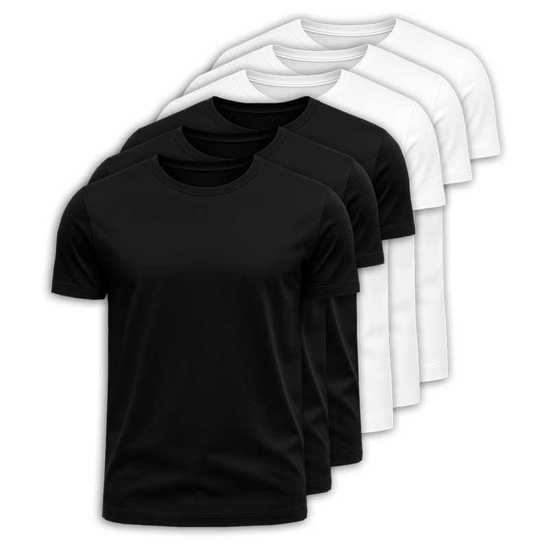 Kit 6 Camisetas Pima Premium Marenzzo